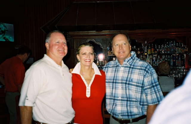 Jimmy, Pat and Lee Brennan, grandchildren of Merriam Lee Miles