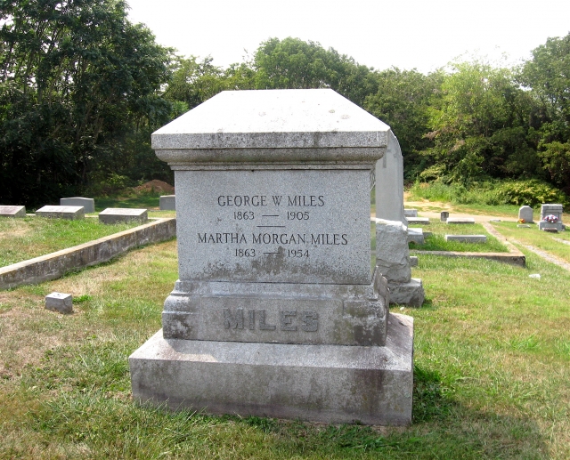Tombstone of George W. Miles, Jr in Marion, Virginia.  Almost the 1st President of the University of Virginia